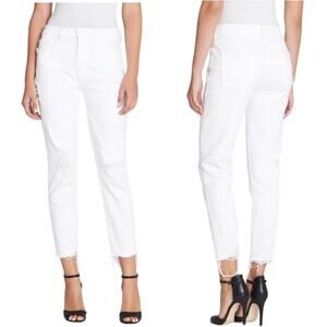 Mother Superior 28 The sinner almost innocent white jeans distressed fried hem
